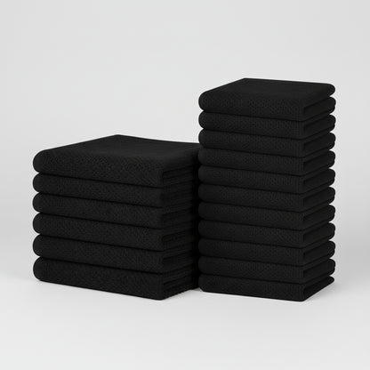 Conjunto de Panos de Algodão Macios Absorventes com Padrão de Colmeia