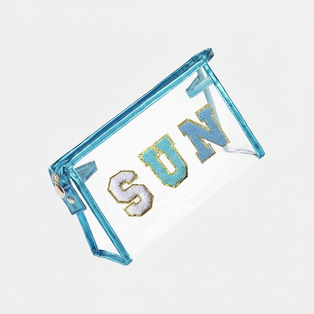 Borsa Trucco da Viaggio Borsa Cosmetici Festa della Mamma Pochette Trasparente per Spiaggia