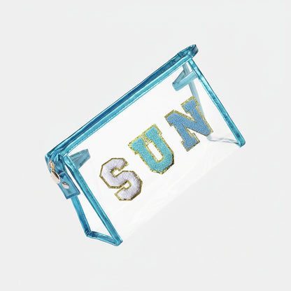 Borsa Trucco da Viaggio Borsa Cosmetici Festa della Mamma Pochette Trasparente per Spiaggia