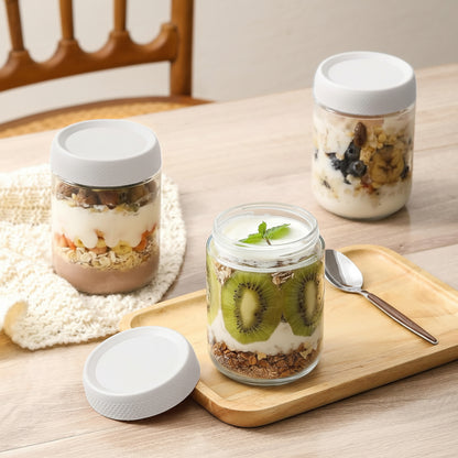 Barattoli Vetro Ermetici Contenitori Cucina Impilabili Conservazione