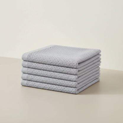 Conjunto de Panos de Algodão Macios Absorventes com Padrão de Colmeia