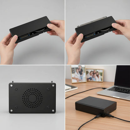 Custodia Esterna per Hard Disk Portatile SSD USB 3.0 SATA