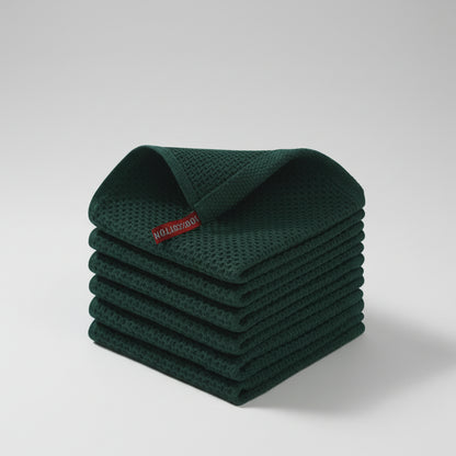 Conjunto de Panos de Algodão Macios Absorventes com Padrão de Colmeia