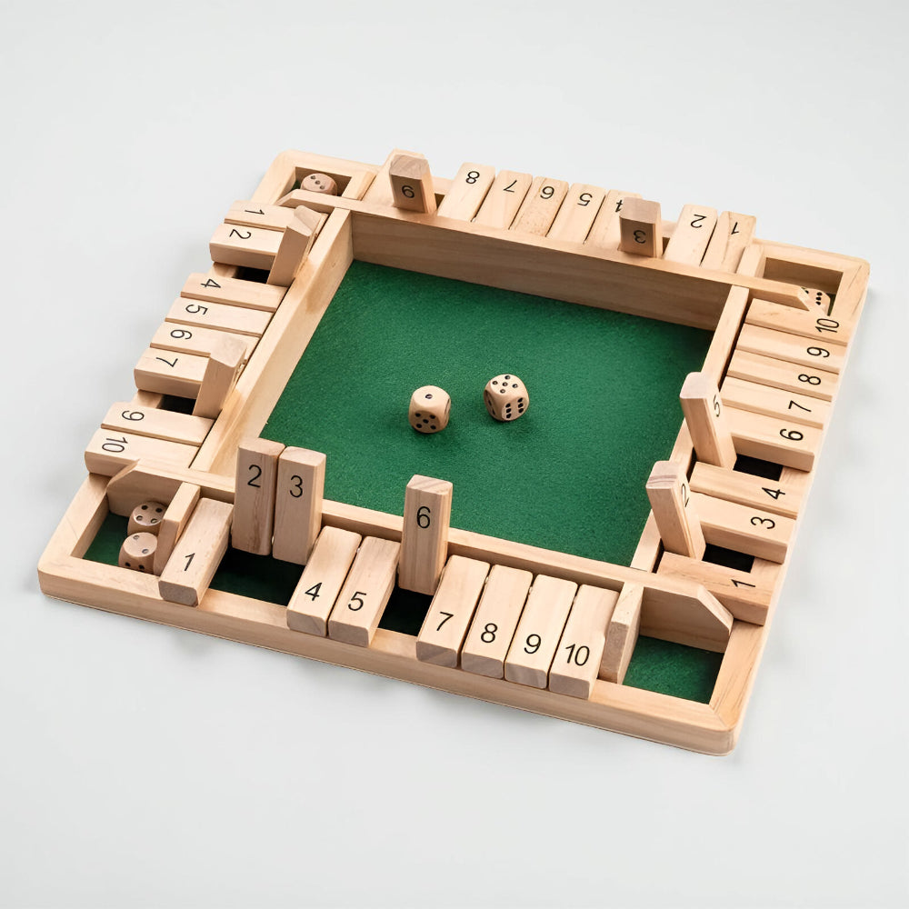 Board Game Wooden Math Learning Family Tabletop Educational Set