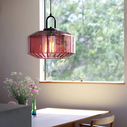 Mireta Glas-Hängeleuchte | Retro-farbendes Glasdesign