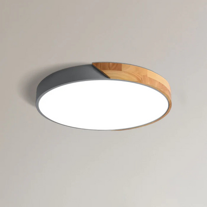 LED-Deckenleuchte | Modernes nordisches Holzdesign