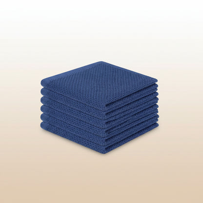 Conjunto de Panos de Algodão Macios Absorventes com Padrão de Colmeia