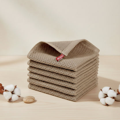 Conjunto de Panos de Algodão Macios Absorventes com Padrão de Colmeia