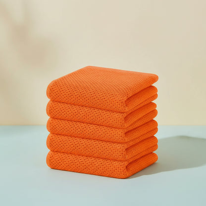 Conjunto de Panos de Algodão Macios Absorventes com Padrão de Colmeia