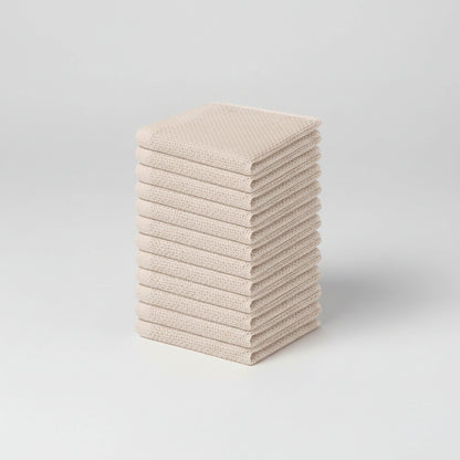 Conjunto de Panos de Algodão Macios Absorventes com Padrão de Colmeia