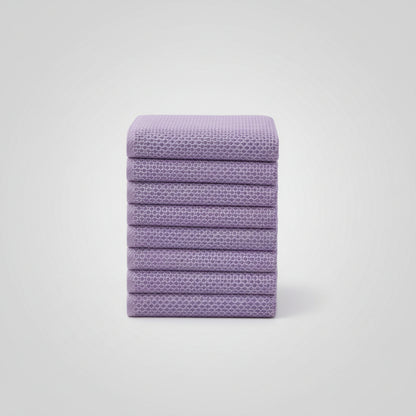 Conjunto de Panos de Algodão Macios Absorventes com Padrão de Colmeia