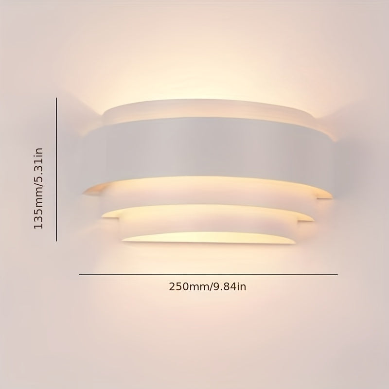 Aplique de Pared Moderno | Lámpara de Pared de Metal con Luz Hacia Arriba y Abajo