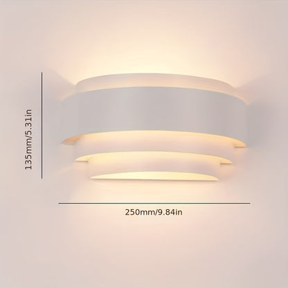 Aplique de Pared Moderno | Lámpara de Pared de Metal con Luz Hacia Arriba y Abajo