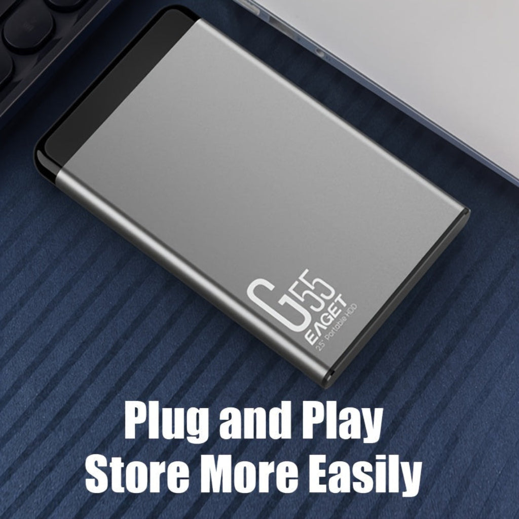 Unità disco esterna portatile SSD USB sottile per archiviazione e backup