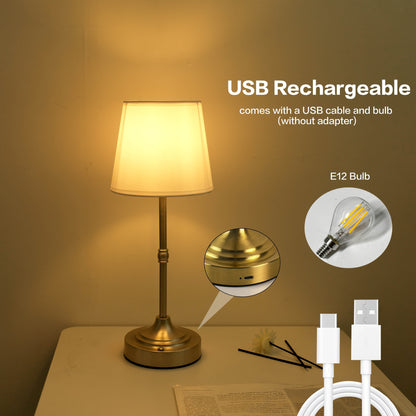 Dimmbares kabelloses Tischlicht | USB wiederaufladbar
