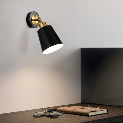 Luz de Aplique de Parede em Metal Moderno | Candeeiro Ajustável para Quarto e Sala