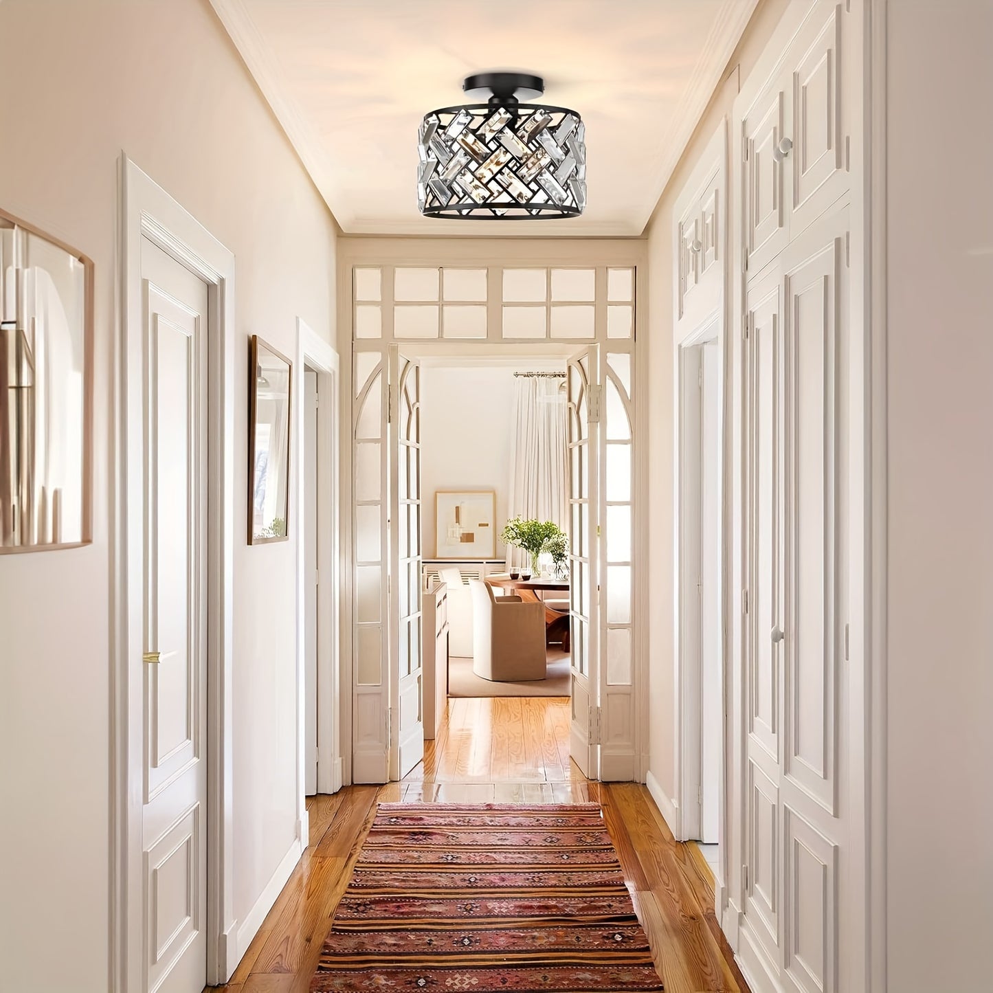 Moderne Kristall-Deckenleuchte mit Halterung | Elegante dekorative Leuchte