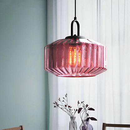 Mireta Glas-Hängeleuchte | Retro-farbendes Glasdesign