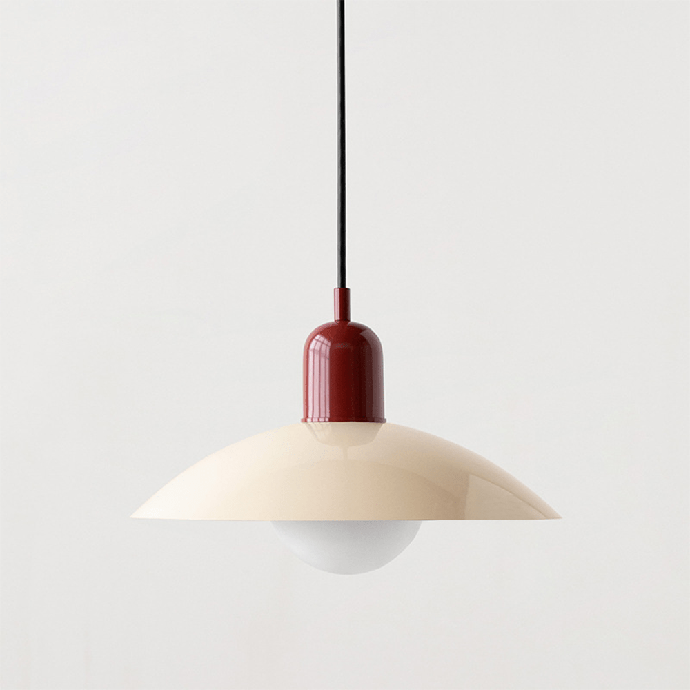 Candeeiro Suspenso Macaron Bauhaus | Lâmpada de Teto Moderna e Colorida
