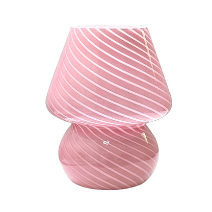 Lampă din sticlă în stil Murano | Lumină de masă cu USB dimabilă