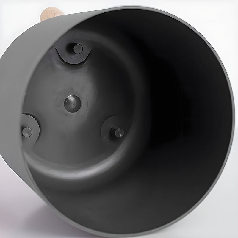 Vaso Moderno Rotondo con Gambe in Legno | Vaso Decorativo per Piante da Interno e Esterno