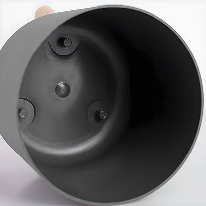 Vaso Moderno Rotondo con Gambe in Legno | Vaso Decorativo per Piante da Interno e Esterno