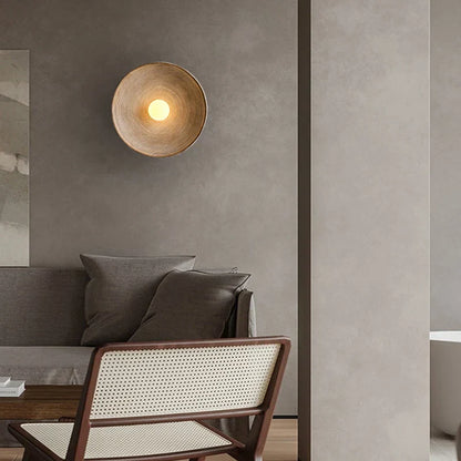 Rustic Wood Wall Sconce | Handcrafted LED Wall Light