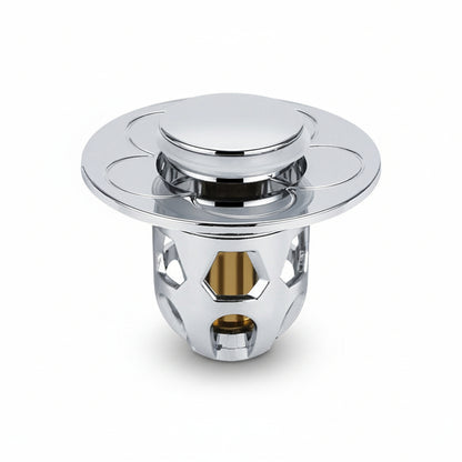 Sink Drain Stopper Pop Up Stainless Steel Anti Clog Bathroom Plug