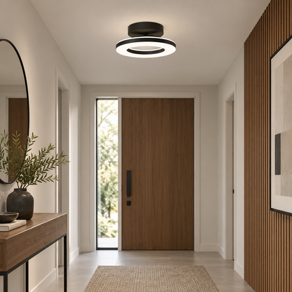 Luz de Teto Redonda LED em Acrílico | Luminária Moderna para Corredor e Entrada