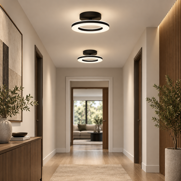 Acrylic Round LED Ceiling Light | Modern Hallway & Entrance Fixture