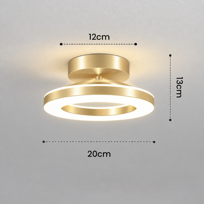 Luz de Teto Redonda LED em Acrílico | Luminária Moderna para Corredor e Entrada