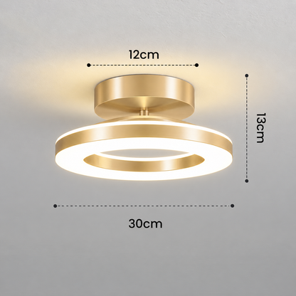 Luz de Teto Redonda LED em Acrílico | Luminária Moderna para Corredor e Entrada