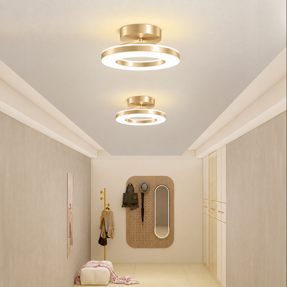 Luz de Teto Redonda LED em Acrílico | Luminária Moderna para Corredor e Entrada