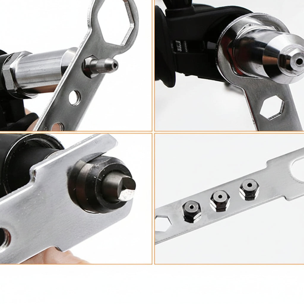 Nietpistolen-Bohrer Adapter Set Wechselbare Düsen