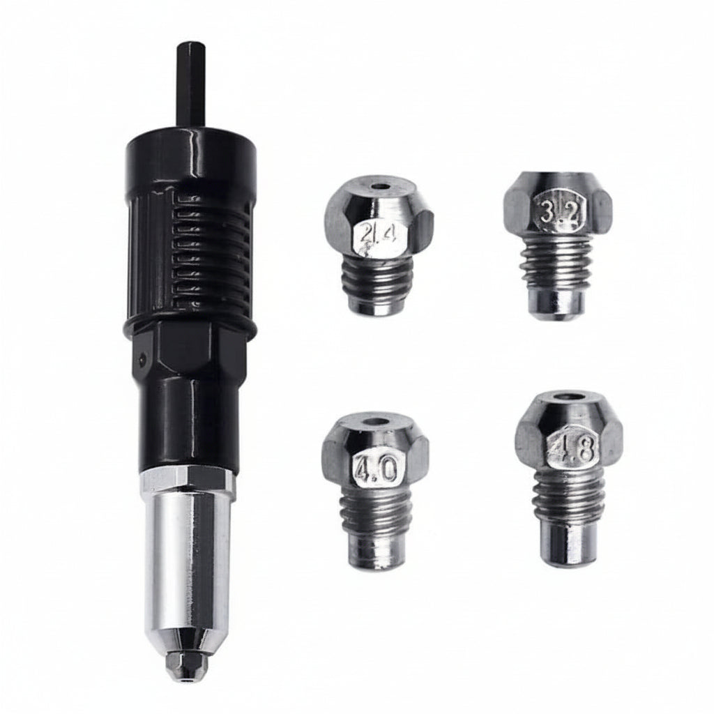 Nietpistolen-Bohrer Adapter Set Wechselbare Düsen