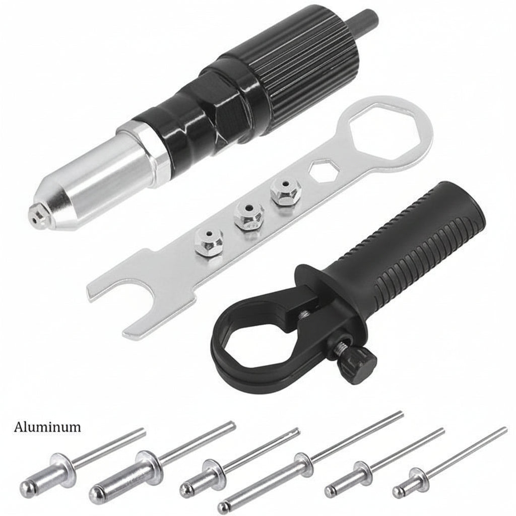 Nietpistolen-Bohrer Adapter Set Wechselbare Düsen