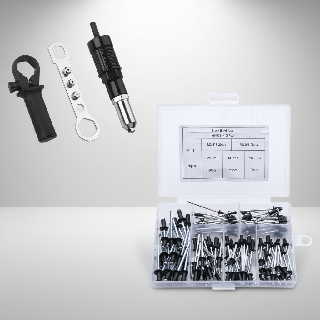 Nietpistolen-Bohrer Adapter Set Wechselbare Düsen