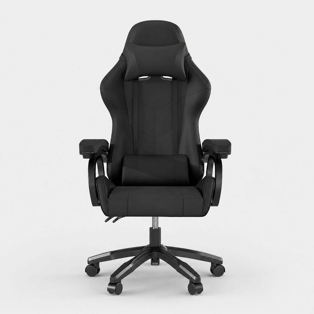 Justerbar ergonomisk gamingstol med høj ryg og mesh-ryglæn, der kan lænes tilbage