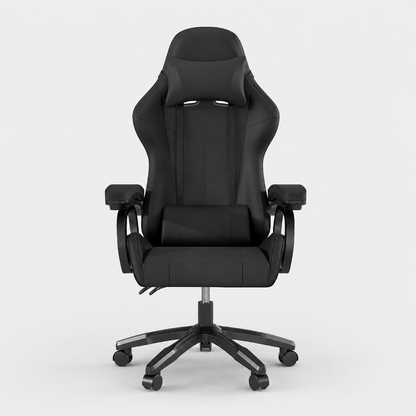 Justerbar ergonomisk gamingstol med høj ryg og mesh-ryglæn, der kan lænes tilbage