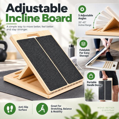 Adjustable Incline Board Fitness Adjustable Foldable Home