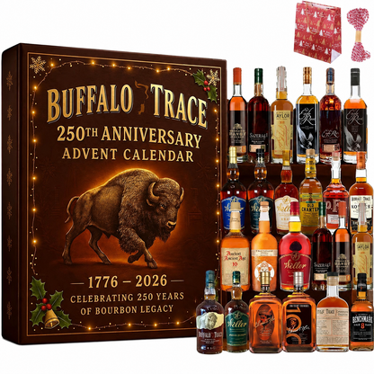Calendário do Advento Whisky Bourbon Contagem Regressiva Presente Enfeites