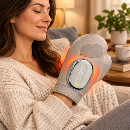 Air Compression Hand Massager Heat Electric Relief