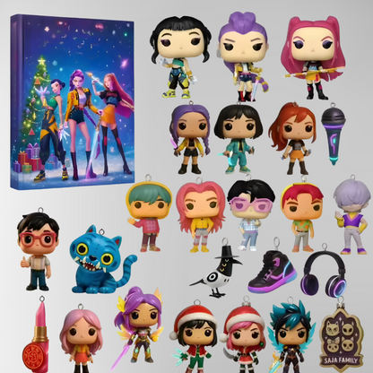Anime Advent Calendar 24 Unique Collectible Figures Gift Box 1