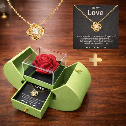 Jewelry Box Rose Apple Shaped Gift Case Soap Flower
