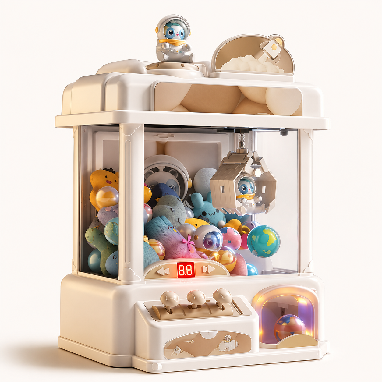 Máquina de Garra de Brinquedo Arcade Mini Máquina de Garra de Peluche Arcade