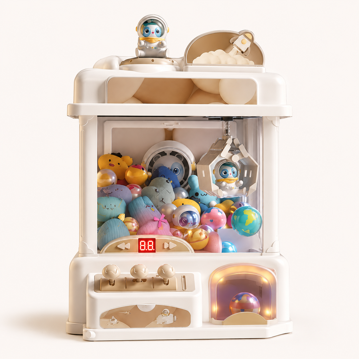 Máquina de Garra de Brinquedo Arcade Mini Máquina de Garra de Peluche Arcade