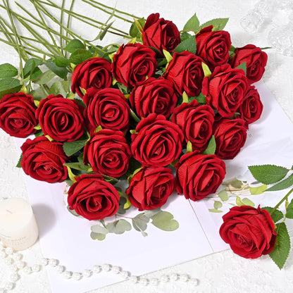 Blomster buket kunstige roser dekoration bryllup mors dag gave