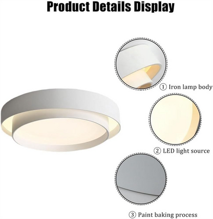 Nordische runde LED-Deckenleuchte | Modernes minimalistisches Design