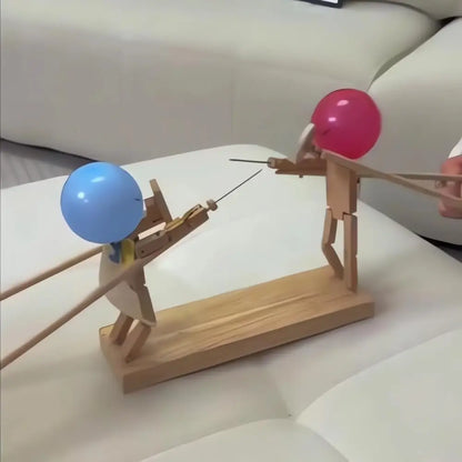 Joc de petrecere Sabie de balon din lemn Duel activ pentru joacă în interior