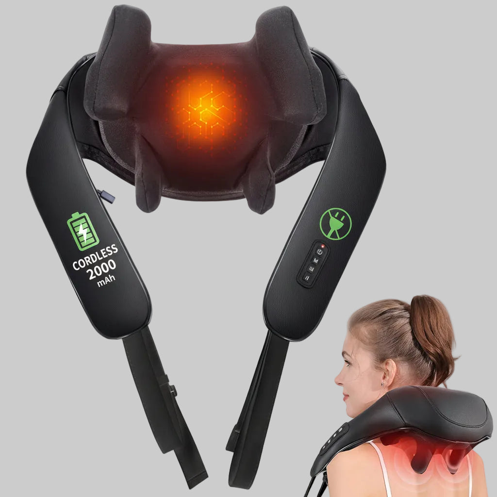 Masajeador de cuello inalámbrico para relajación de hombros